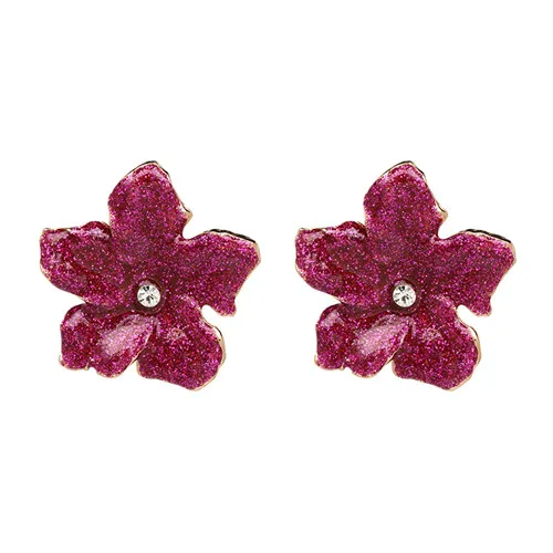 Pink1 JURAN женские брендовые серьги с кристаллами новые модные трендовые серьги-гвоздики ювелирные изделия Аксессуары для юбок - Окраска металла: Pink1