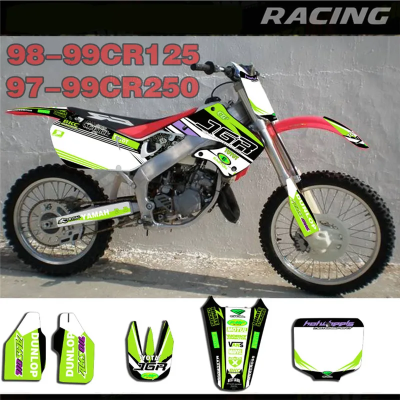 Переводная наклейка графика и фон для Honda CR125 CR250 1997 1998 1999 CR 125 250|Наклейки стикеры| |