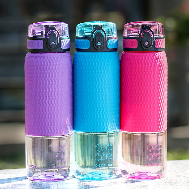 UZSPACE 500 мл бутылки для воды спортивные креативные портативные пряжки лимонный