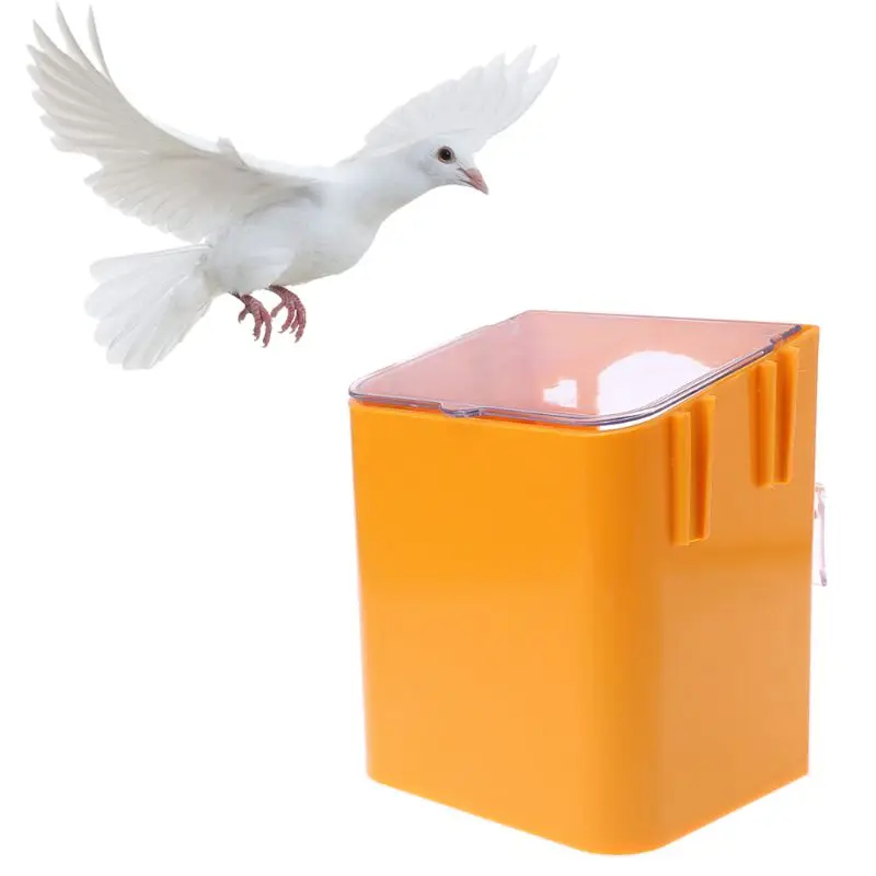 Pigeon Feeder Water Feeding Plastic Food Dispenser Pet Birds Parrot Container Supplies Dustptoof | Дом и сад