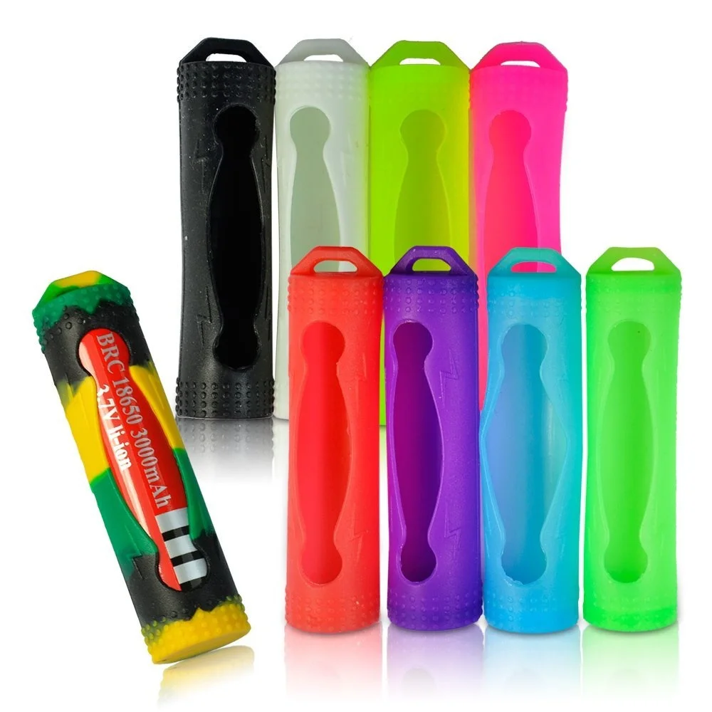 

800pcs/lot MasterFire 18650 Battery Holder 18650 Batteries Silicone Case Protective Cover Colorful Soft Rubber Skin Bag