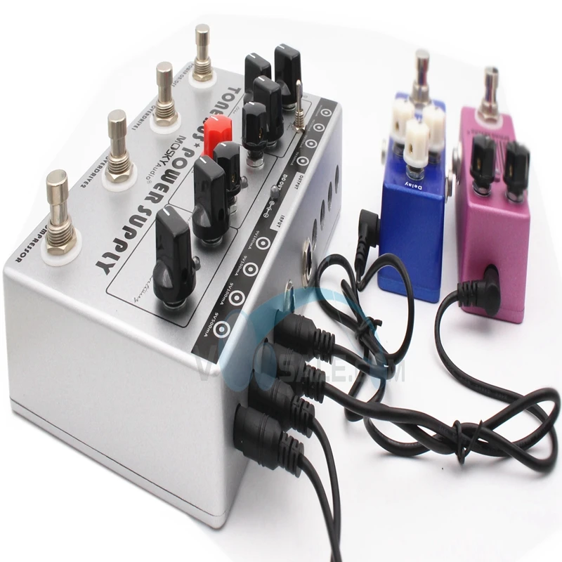 Mosky Tone Bus источник питания мульти эффекты педаль для гитары с 3 эффектами + 8