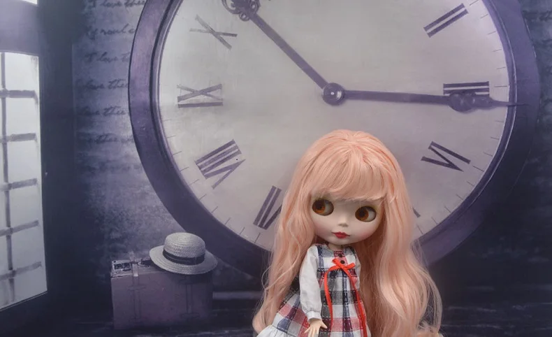 Blyth BJD кукла, Blyth кукольные телесного цвета по индивидуальному заказу Кофе куклы может изменить макияж и платье, 12 дюймов мяч шарнирные № 3