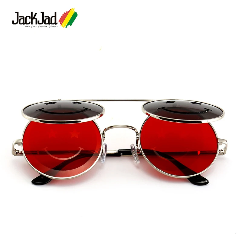 JackJad 2018 Модные металлические круглые солнцезащитные очки в стиле стимпанк