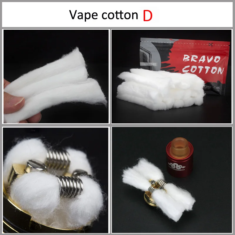 Оригинальный youthvape органический хлопок для Ecigarette rebuildable RDA RBA DIY атомайзер Паровая