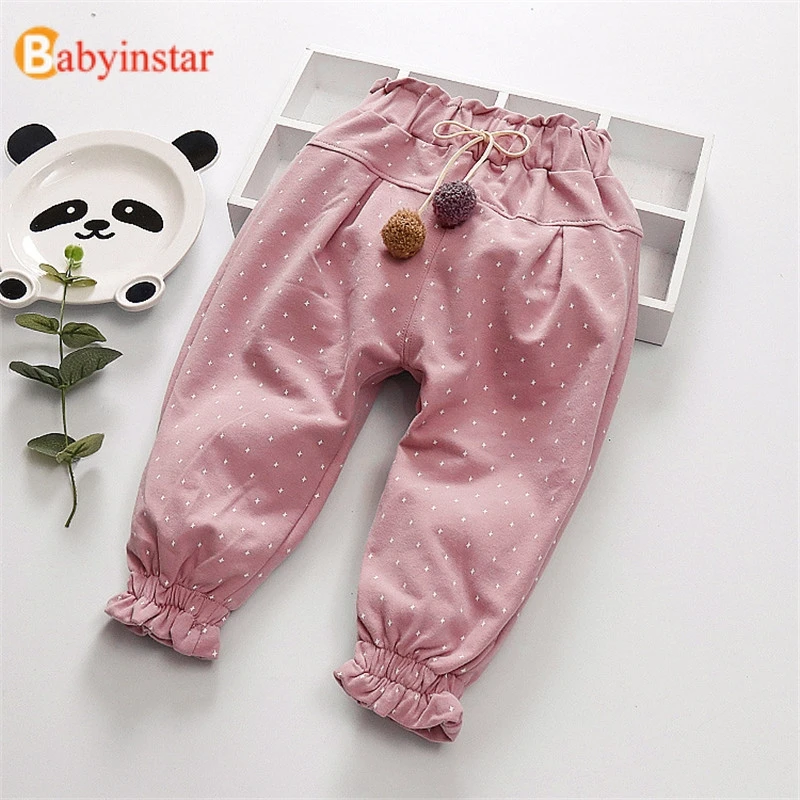 Брюки для девочек Babyinstar штаны-карандаш с принтом звезд одежда маленьких | Мать и