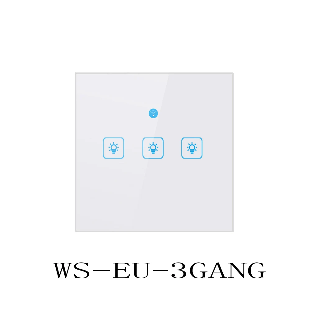 WS-EU-3GANG Ewelink EU/UK/US WiFi беспроводное приложение сенсорное управление настенный светильник переключатель времени 86/120 Тип умный дом автоматизация работа с Alexa - Комплект: WS-EU-3GANG