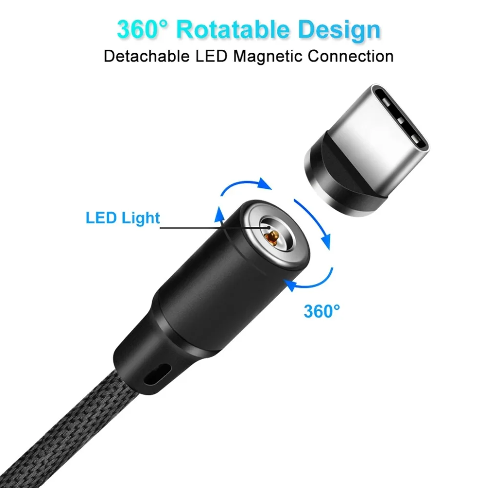DORWEE Micro USB кабель Магнитный зарядное устройство для Xiaomi huawei Android мобильный телефон