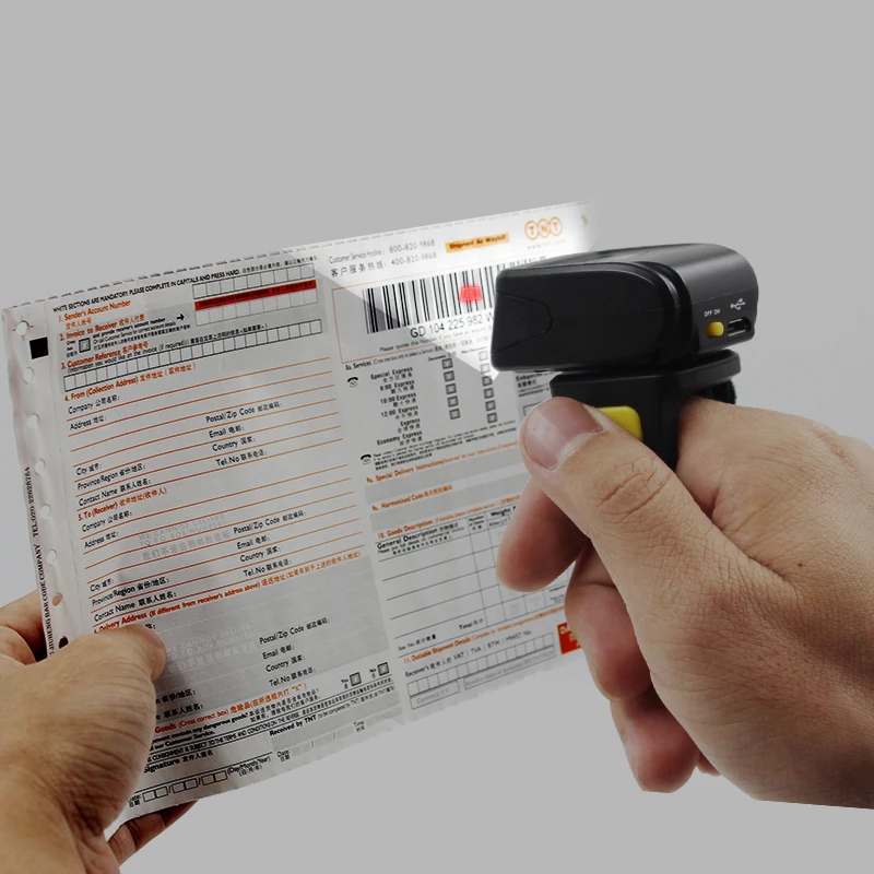 Бесплатная доставка! MJ R30 портативный Bluetooth кольцо 2D сканер штрих кодов