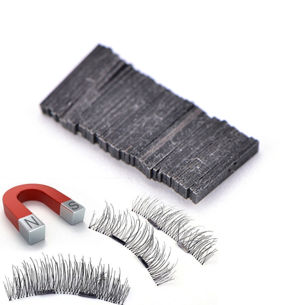 

10Pcs/lot Reusable Magnet Sheet For 3D Magnetic False Eyelashes Extension Handmade Cosmetic without False Eyelashes Only Magnets