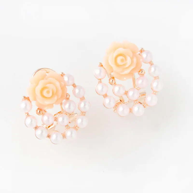 F & U жемчужины золотого цвета с полимерным цветком в форме цинкового сплава Новое