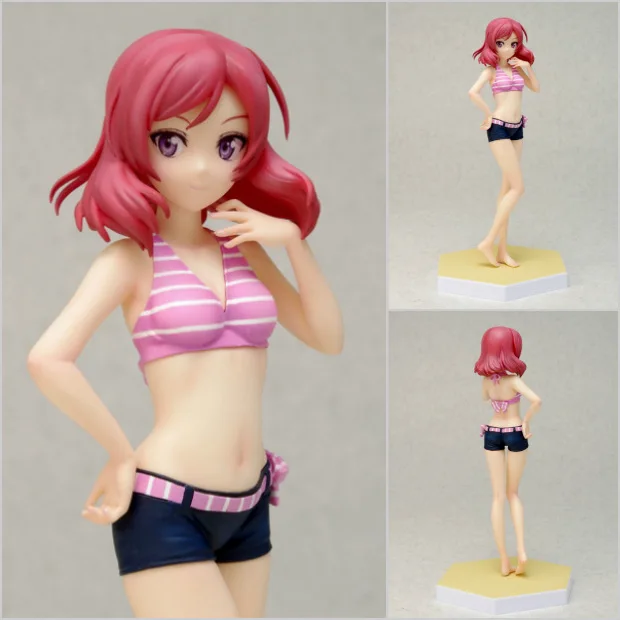 16 см Love Live! Школьный идол проект нишикино Маки купальник сексуальные фигурки
