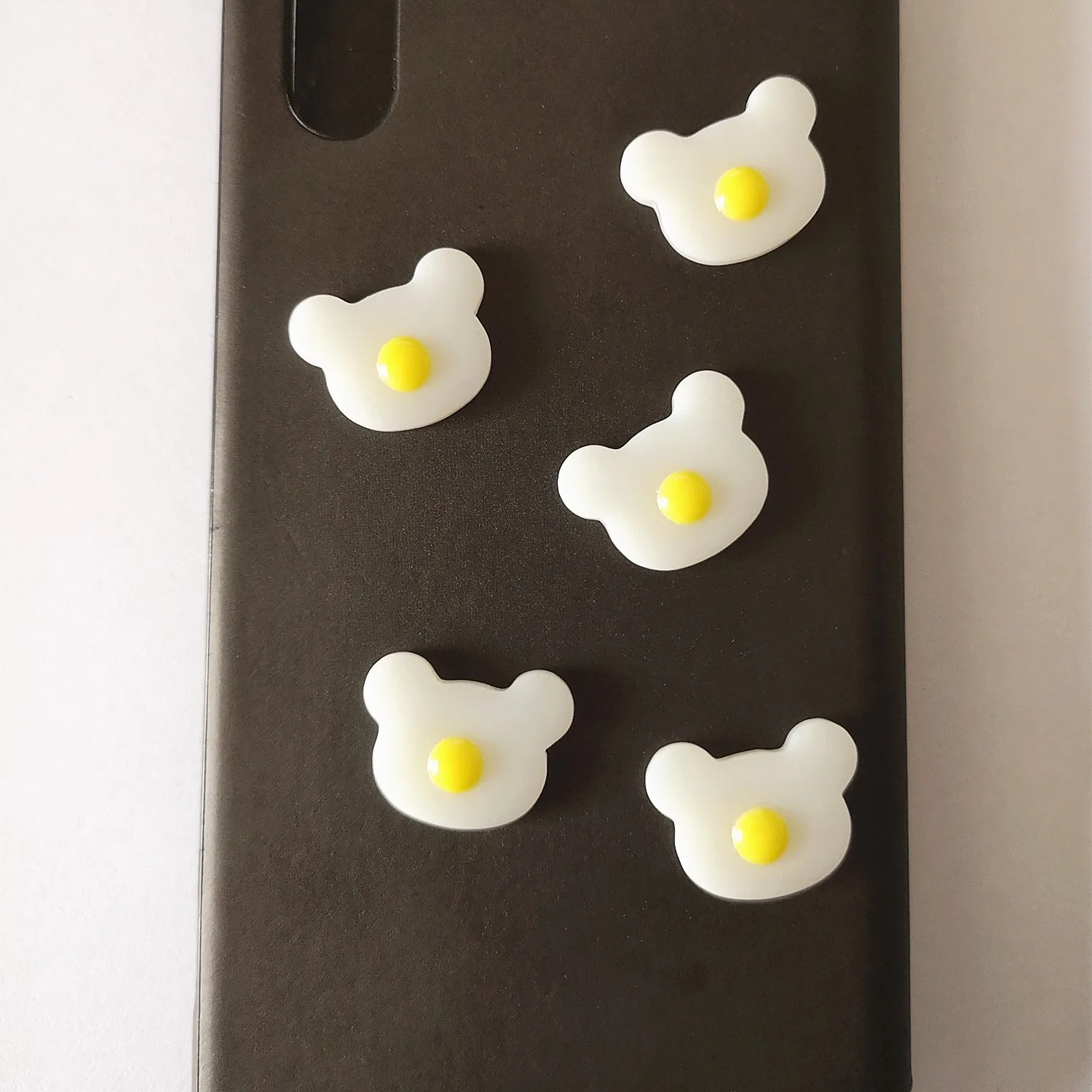 8 шт Diy Смола жареное яйцо 1:12 белое яйцо Кабошон с плоской задней поверхностью кукольный домик миниатюрная Кухня Еда DIY Скрапбукинг