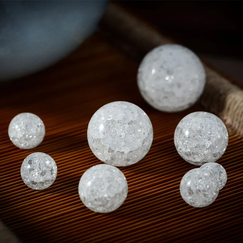 Оптовая продажа чистый натуральный белый больше трещин кварцевые кристаллы 3-12