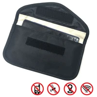 1pc id card bag rfid blocker mobile phone fob signal blocking shielding pouch wallet case for car key card