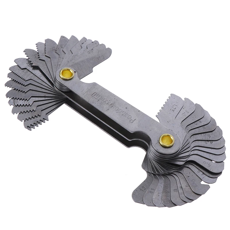 

1Pc Thread Measuring Gage 60 Degree Whitworth Metric Screw Thread Pitch Gauge