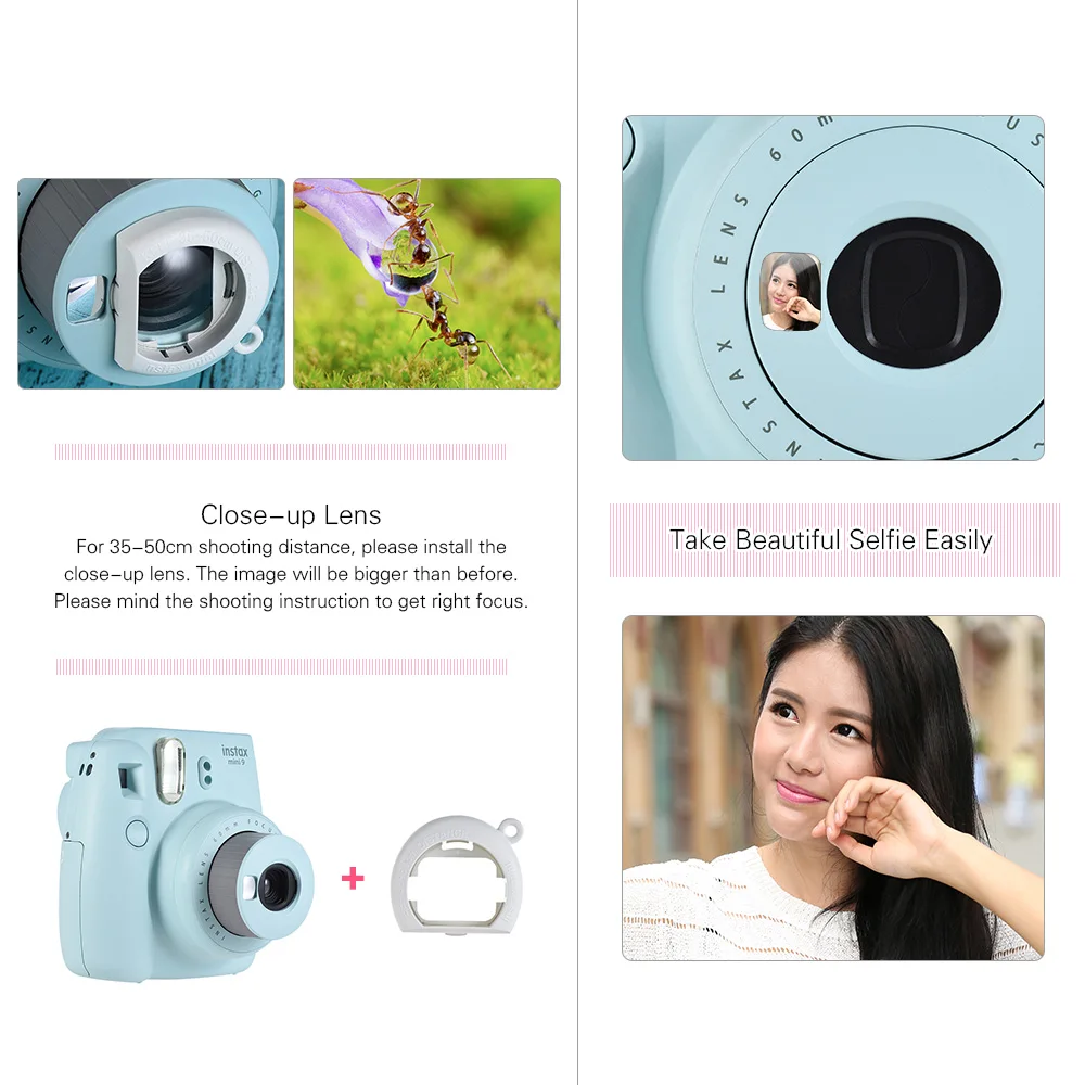 Рождественский лучший подарок Fujifilm Instax Mini 9 мгновенная камера пленка камера+ 30 листов Fujifilm Instax Mini пленка 5 цветов