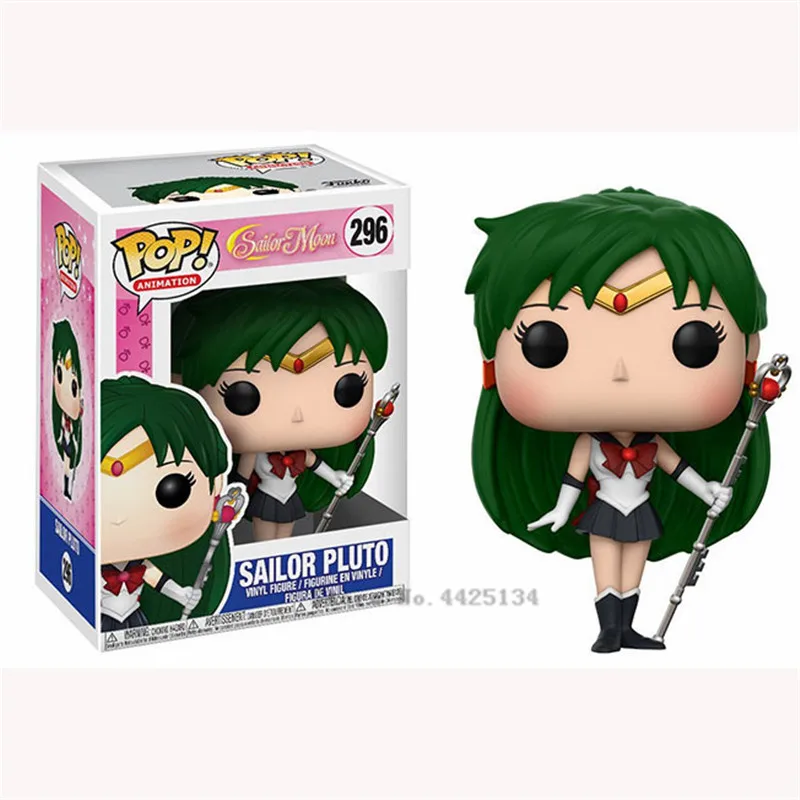 With box-11 FUNKO Pop Сейлор Мун и луна тематическая Фигурка Статуя заяц персонаж фигурка кукла Сейлор Чиби Мун Сейлор Нептун подарок для девочек - Цвет: With box-11