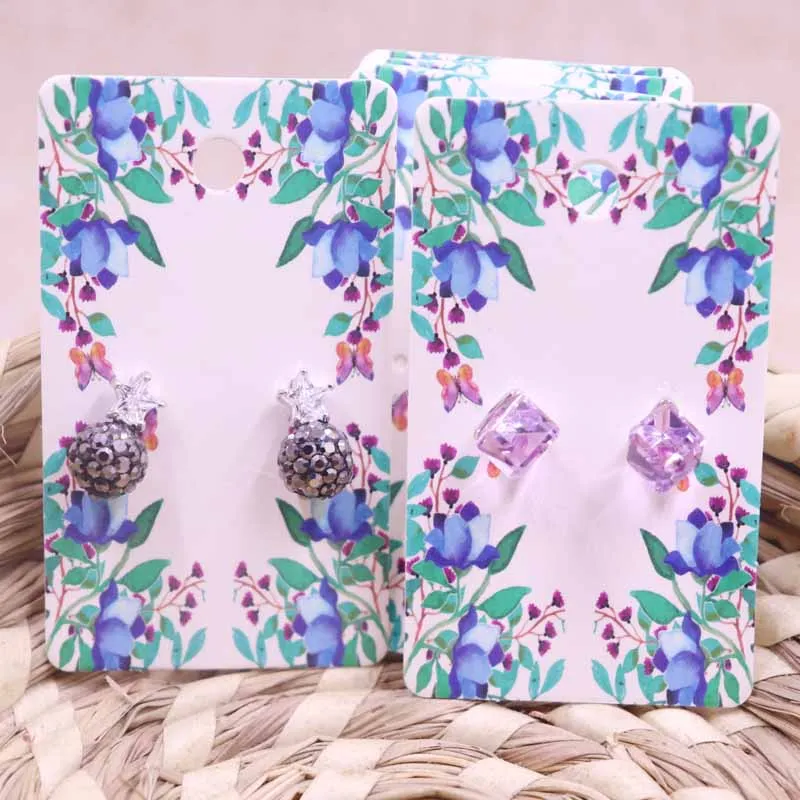 Новинка 100 шт. упаковка для ювелирных изделий бумажное ожерелье/серьги/украшения