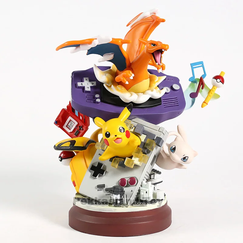 Аниме мультфильм Монстры Charizard Mew ПВХ Статуя Коллекционная модель игрушки