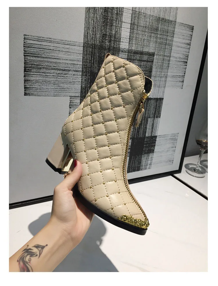 Intalian/Роскошные зимние ботинки из натуральной кожи с молнией спереди и