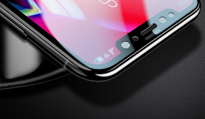 Защита экрана TOMKAS для iPhone X XS, закаленное стекло 6D с закругленными краями для iPhone X XR, защитная стеклянная пленка для iPhone XS Max