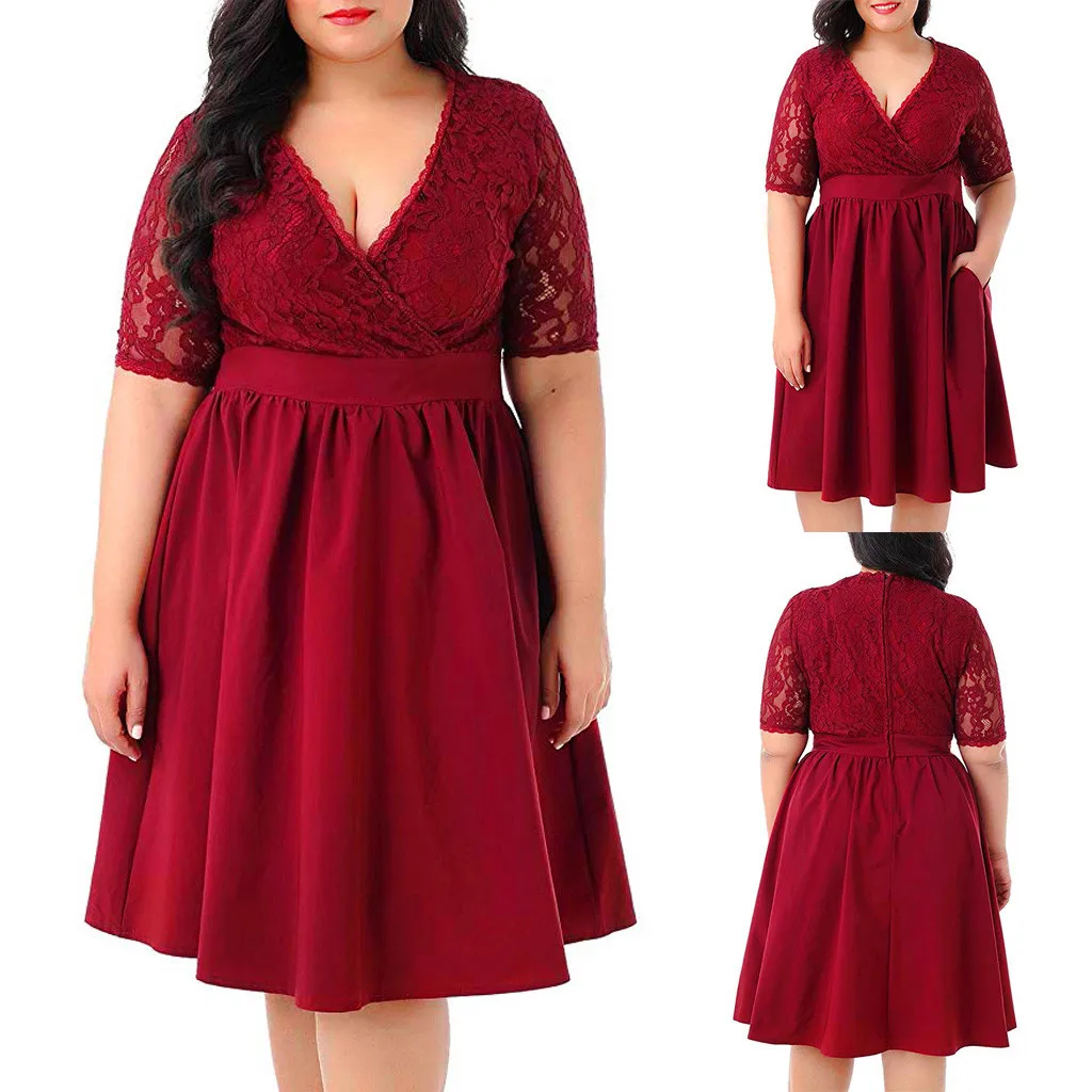 Повседневное женское платье FREE страуса простое комфортное кружевное большого