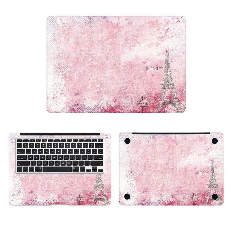 Розовая Сакура Париж наклейка для ноутбука Macbook Air Pro Retina 11 &quot12&quot 13 &quot15&quot Mac HP Surface