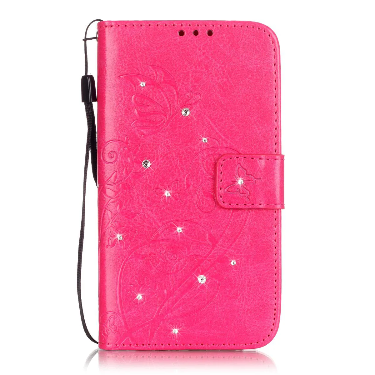 Rose red Флип Чехол Для samsung Galaxy S3 S 3 Neo Duos GalaxyS3 чехол с бриллиантами и ремешком из натуральной кожи чехол для телефона чехол s GT-I9301 GT-I9301i GT-I9300 GT-I9300i сумка - Цвет: Rose red