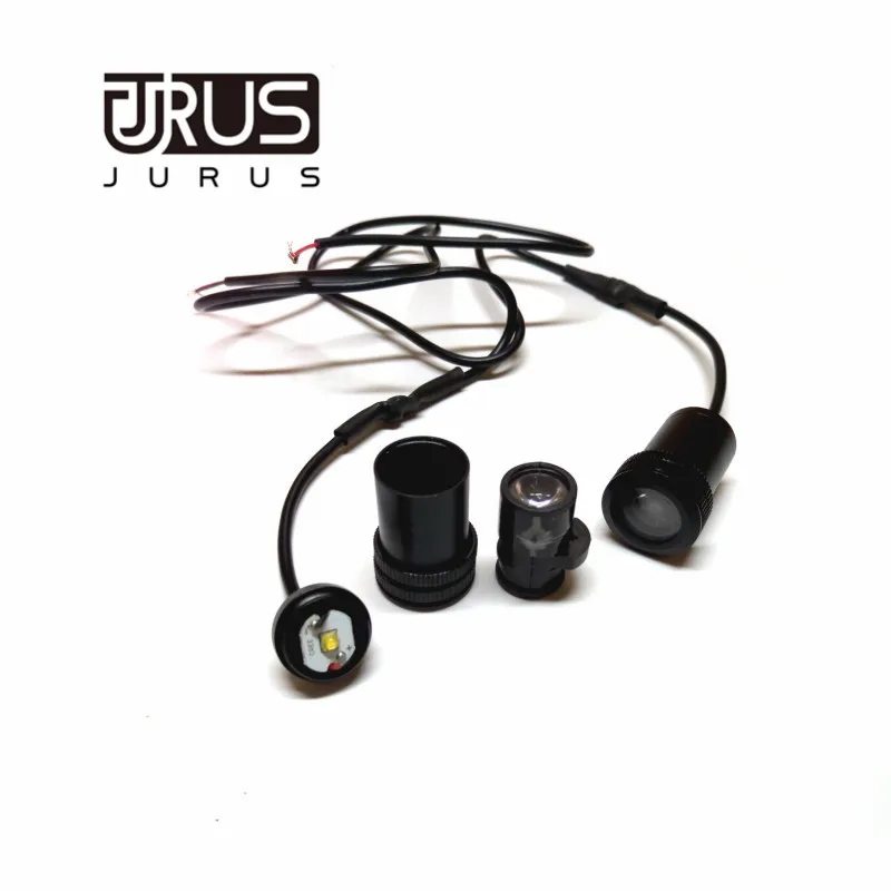 JURUS Led 12V автомобильный надверный фонарь с логотипом авто для Mazda 3 Fiat Panda Lada granta