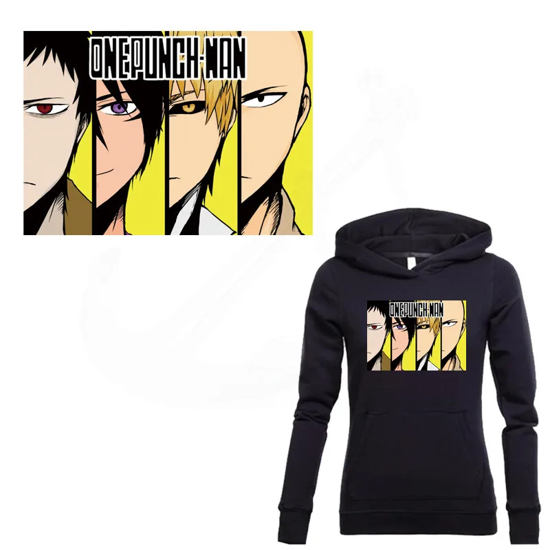 Популярный постер ONE PUNCH-MAN с железными нашивками для одежды 26*18,4 см DIY Футболка куртка толстовка класс-термопереводные наклейки