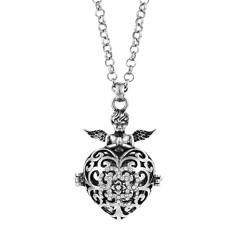va-097-b 6 design Mexico Chime Angel Ball Caller Locket Necklace Vintage Pregnancy Necklace dropshipping VA-097 - Окраска металла: va-097-b