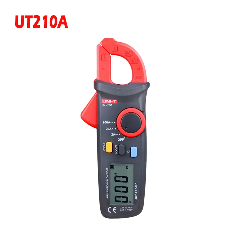 UT210A True RMS UNI-T UT210A/B/C/D/E мини мультиметр Цифровой мультиметр dc voltimetro amperimertro UNI T UT 210E dc зажим мультиметр - Color: UT210A