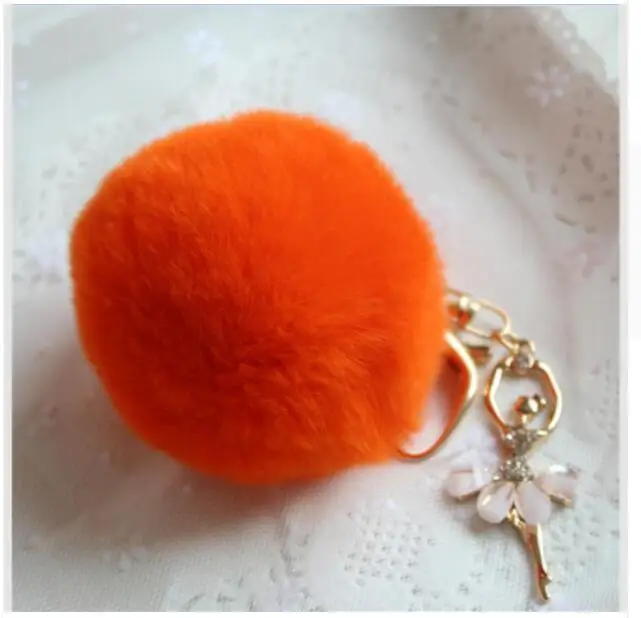 Волосы мяч Малый повесить кусок прекрасный брелок имитация кроличьей шерсти