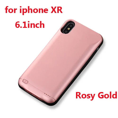 For iPhone XR Чехол для зарядного устройства для iPhone 6, 6s, 7, 8 Plus, 3000 мАч/4000 мАч/5000 мАч, зарядное устройство для iPhone X, XR, Xs, Max, чехол для мобильного зарядного устройства, чехол для телефона - Цвет: For iPhone XR