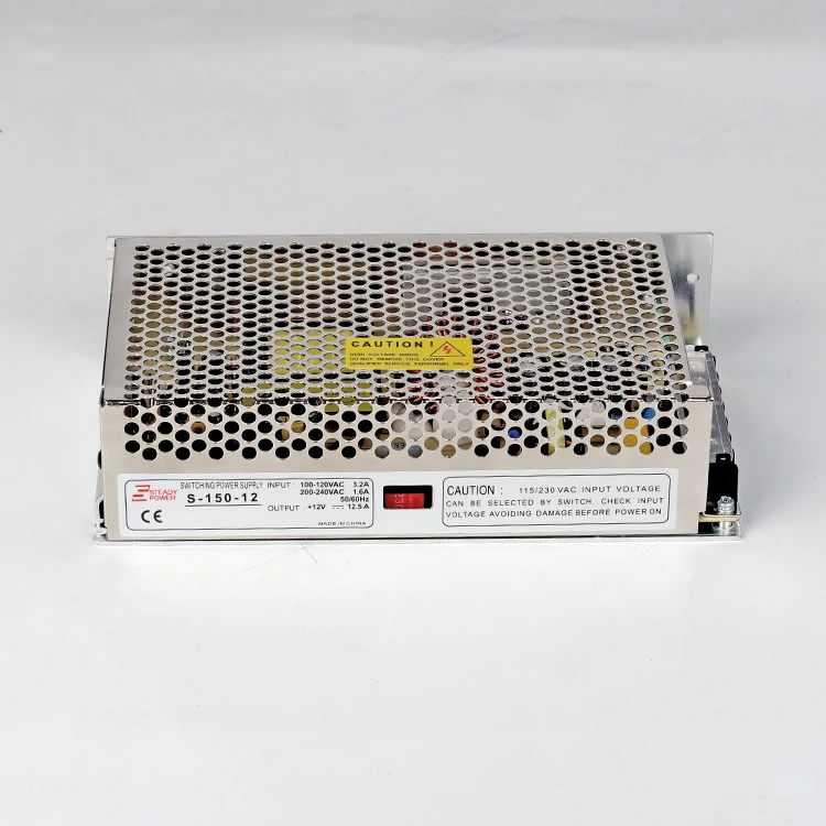S серия 150 Вт AC DC 12 В 24 в преобразователь 15 10a металлический корпус smps 36 cctv источник