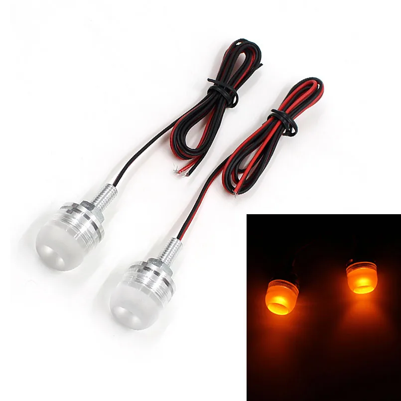 high quality 2pcs Motorcycle Motorbike LED 12V 1.5W * 2 Atmosphere Decorative lights DC Lamp light 1.8*3.5*1.8CM 100% NEW | Автомобили и
