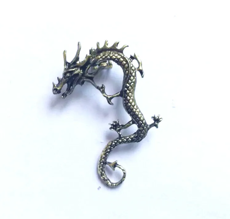one piece dragon clip earrings for women brief jewelry accessories alloy nickel free fj049 | Украшения и аксессуары