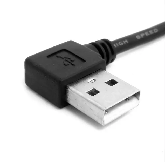 100 шт. USB 2 0 A папа в B кабель левый Угловой 90 градусов для принтера сканер жесткий