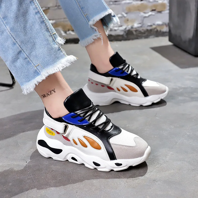 Новинка 2018 года сезон весна осень женская обувь из сетчатого материала дышащая