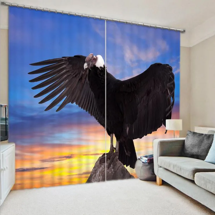 

Boutique Tercel Photo Printing 3D Curtains Bedding Room Living Room Cortians Sunshade Window Curtains
