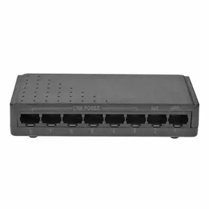 8 портов 6 + 2 PoE выключатель инъектор Power Over RJ45 Ethernet без адаптера питания семейная сетевая система 10100 м