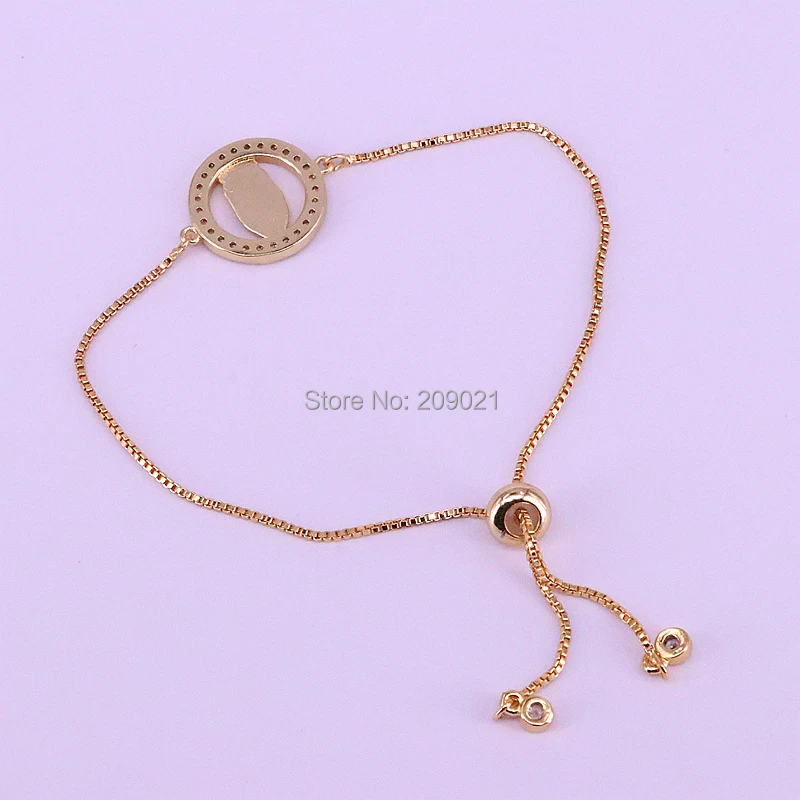 Новое поступление 10 шт очаровательные женские Браслеты Микро Проложить CZ Циркон