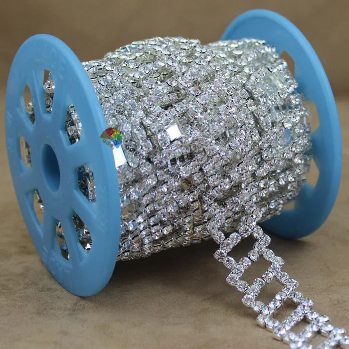 1 ярд блестящая Чешская прозрачная фотоблестящая цепочка украшение своими