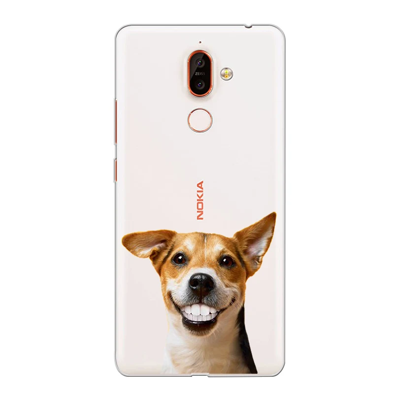 ciciber Phone Case for Nokia 9 PureView 1 2 3 5 6 7 8 Sirocco Soft TPU Back Cover 2.1 3.1 5.1 6.1 7.1 8.1 Plus Dog Cat |