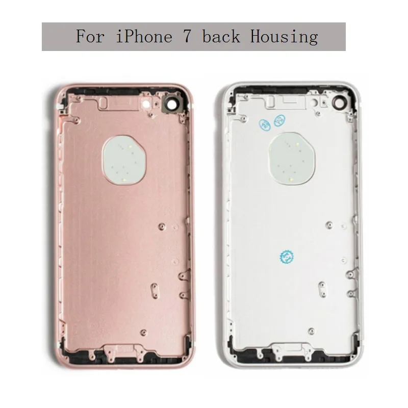 Задняя крышка для iphone 7 задняя крышка батарейного отсека задняя дверь Чехол средняя рамка Шасси+ Боковая сборка кнопок для iphone 7 PLUS