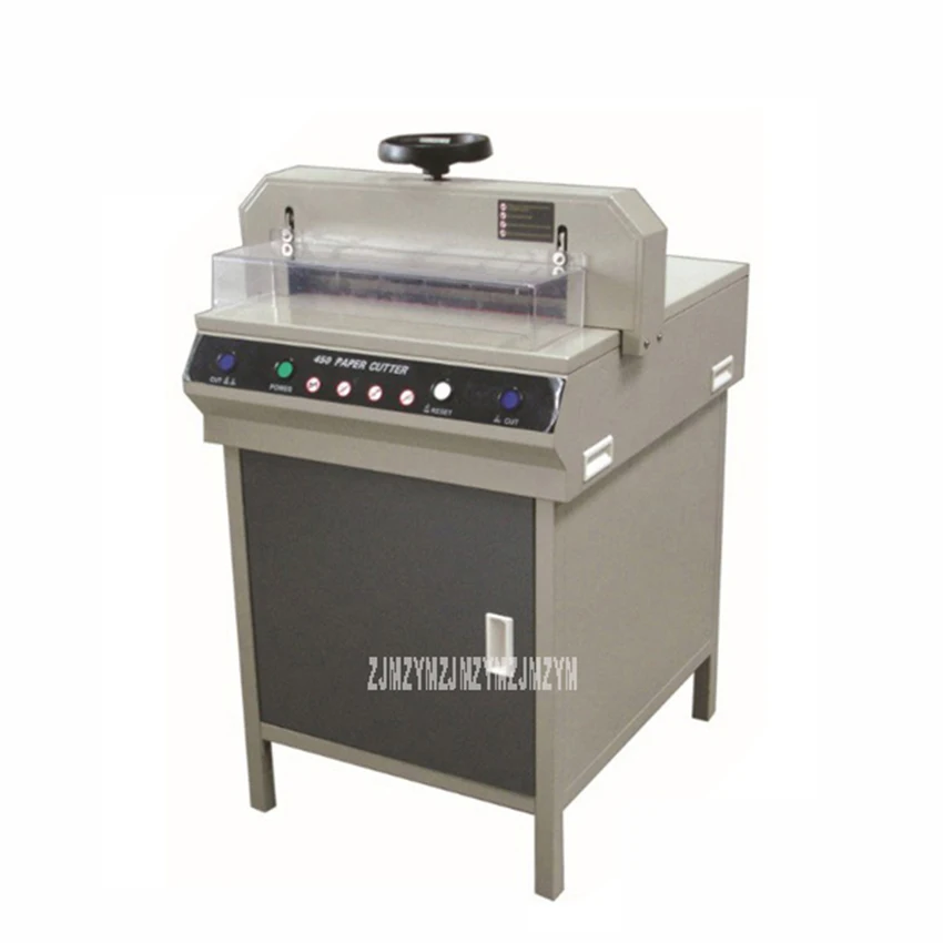 

450D+ High Precision Hand Operate Manual Electric Paper Cutting Machine Paper Trimmer Cutter Hand Push Clamp Cutting Device