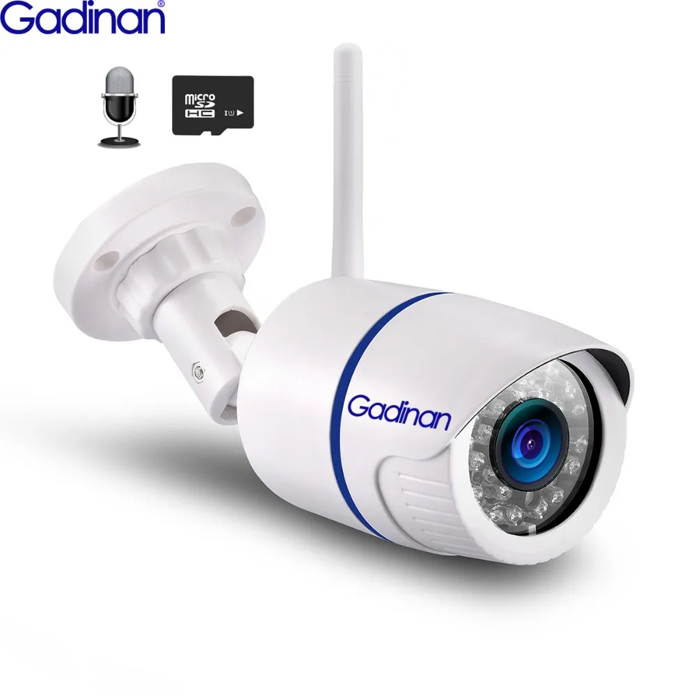 Gadinan беспроводная wifi 1080 P 720 IP камера FHD наружная видеонаблюдения
