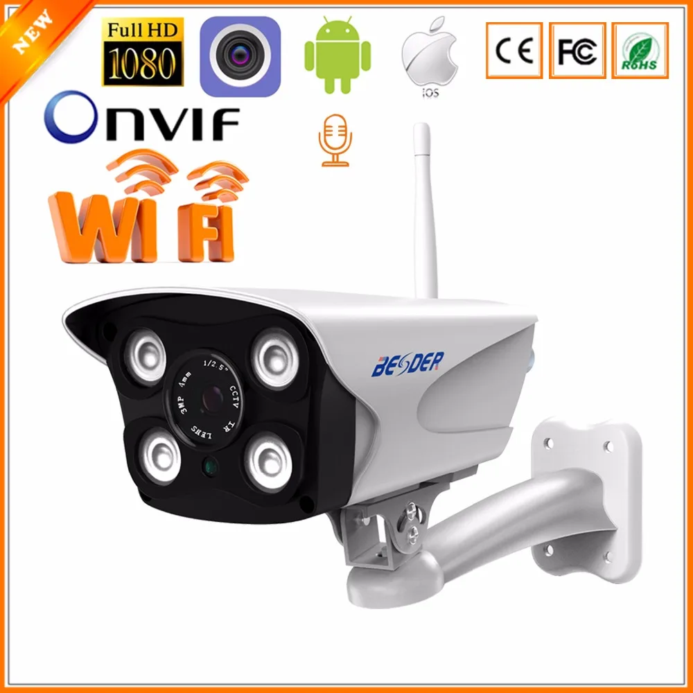 IP камера BESDER Беспроводная для системы видеонаблюдения 720P 960P 1080P|Камеры