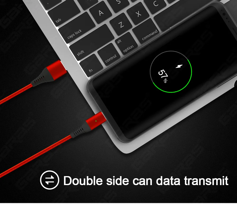 GARAS QC3.0 Магнитный кабель usb type C порт быстрая зарядка/кабель для передачи данных USB-C для Xiaomi/samsung/huawei кабели для мобильных телефонов type C